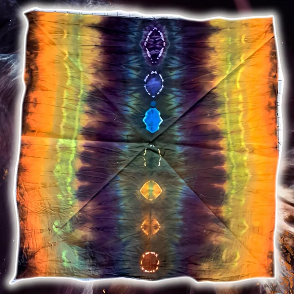 [Hand Dyed] Tie Dye Bandanna